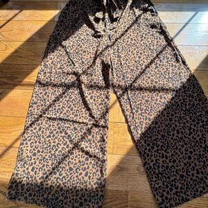 Sienna Sky Leopard Print Wide Leg Pants